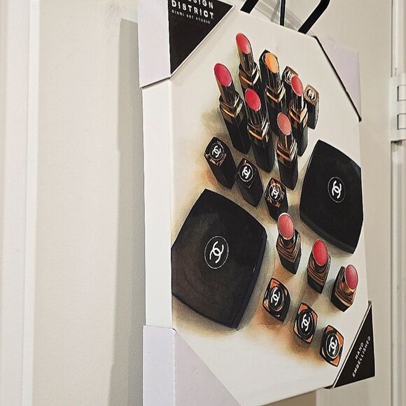 Design District Coco Chanel Rouge Flash Lipstick Canvas Wall Decor - Picture 3 of 4